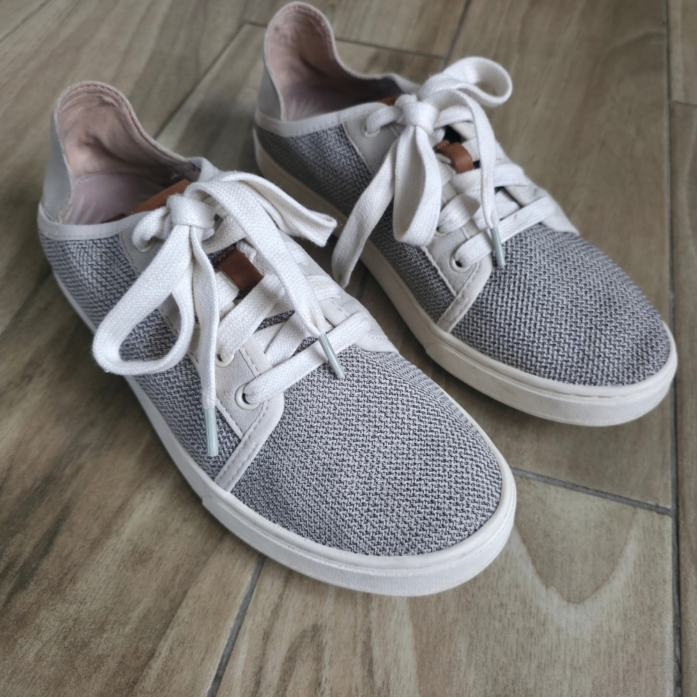 OluKai Pehuea Li Convertible Sneakers Women’s Size 8 Gray Knit Comfort - Picture 7 of 16